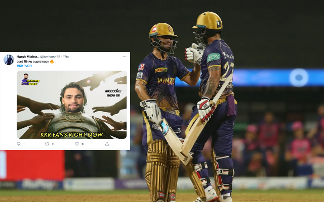 “Deserves Every Bit Of It” – Twitter Goes Crazy As Rinku Singh Wins It For KKR Against RR