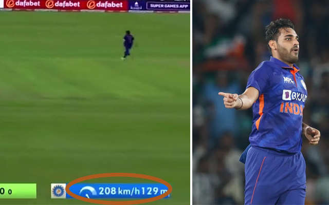 IRE vs IND 2022: “Broke Shoaib Akhtar’s Record” – Fans Left Baffled As Speedometer Shows Bhuvneshwar Kumar Bowling At 208 KMPH