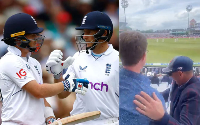 [Watch] Joe Root And Ollie Pope’s Father’s Embrace Each Other As The Duo Slams Hundred’s Against NZ