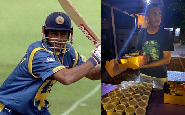 Former Sri Lanka Cricketer Roshan Mahanama Serves Tea And Buns To People Standing In Queues, Amid Fuel Crisis In The Country
