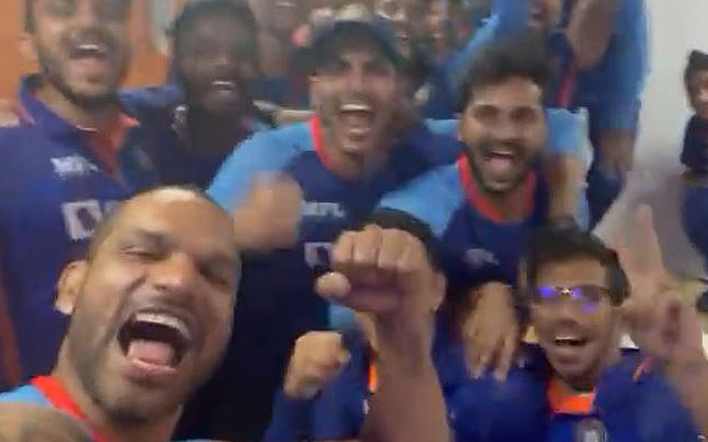[Watch] Shikhar Dhawan Leads Team India’s Celebrations After Thrilling Win Over West Indies