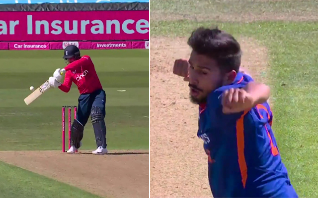 [Watch] Umran Malik Dismisses Jason Roy, Gives Him A Fiery Send Off During The Third T20I