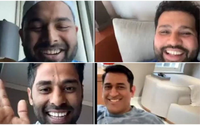 [Watch] MS Dhoni Blocks Camera After He Joins Rishabh Pant’s Instagram Live