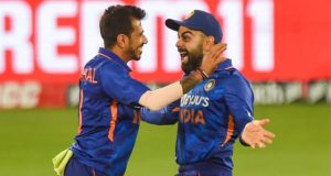 Yuzvendra Chahal and Virat Kohli