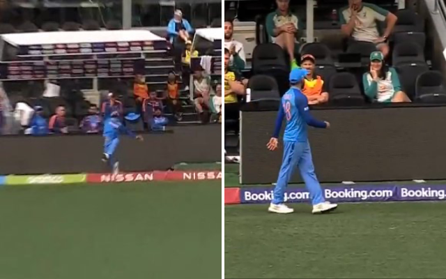 [WATCH] Virat Kohli Takes A Blinder At Long On During Warm-Up Game Against Australia