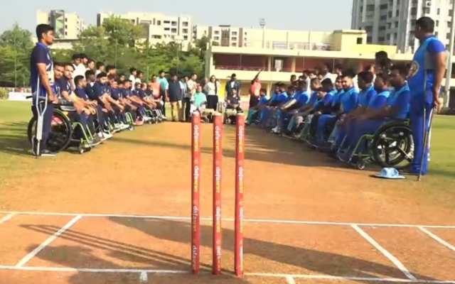 [WATCH] Players Join For The National Anthem Before The Start Of Sardar Patel Unity Cup