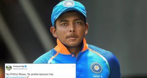 Prithvi Shaw tweet