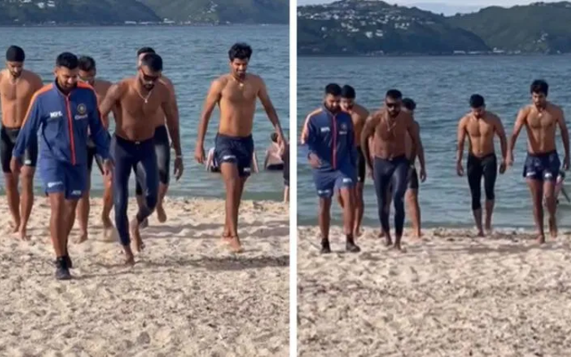 [WATCH] Indian Players Enjoy In Wellington Beach Ahead Of 1st NZ T20I