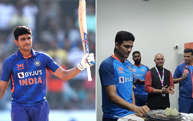 [Watch] Shubman Gill Cuts Cake, Celebrates Double Century With Teammates
