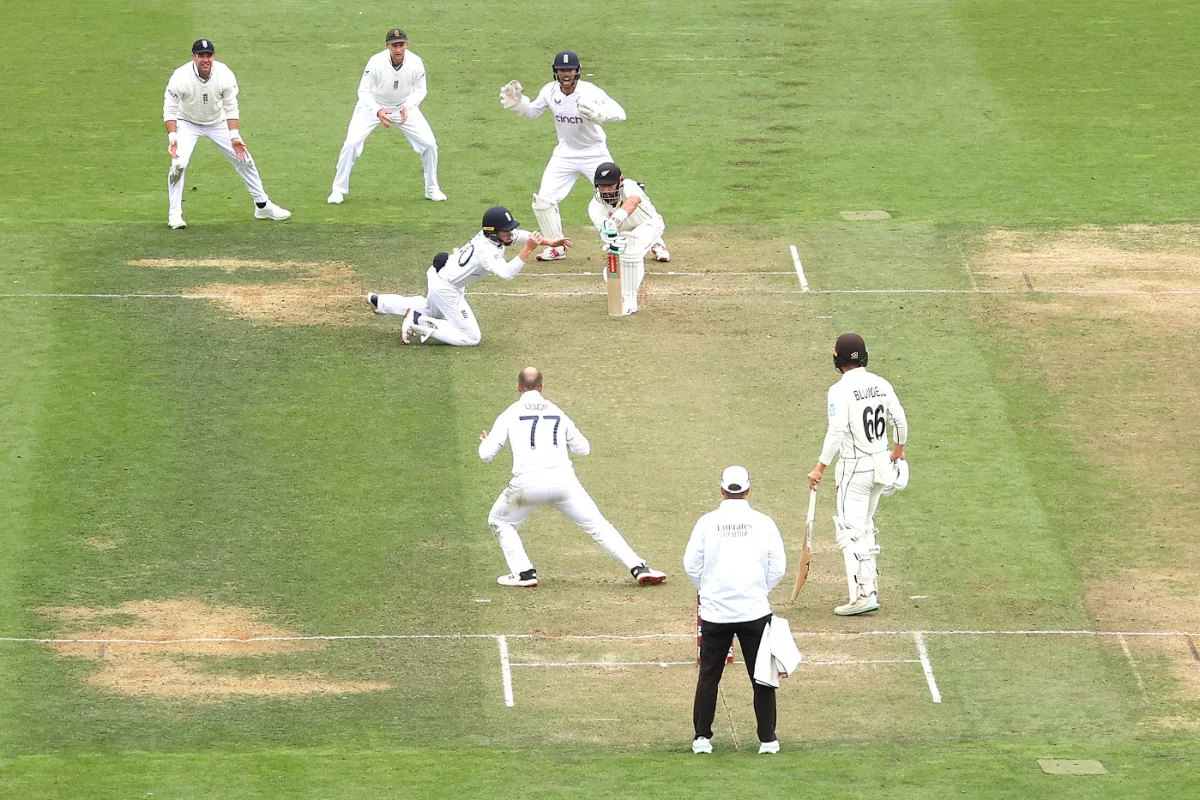 WATCH: Ollie Pope Takes One Handed Catch To Dismiss Darly Mitchell