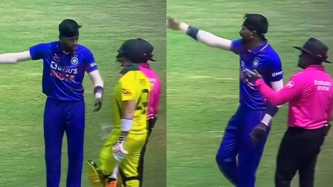 IND vs AUS: Hardik Pandya Strongly Argues With The Umpire As Mitchell Marsh Disrupts His Run-up