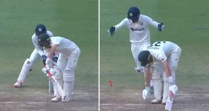 Marnus Labuschagne gets bowled by Ravindra Jadeja