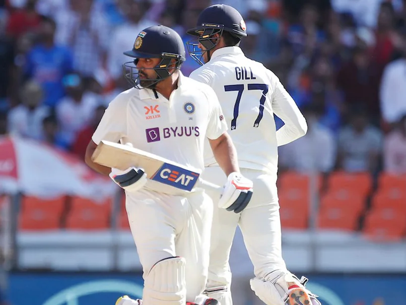 Rohit Sharma and Gill end day on 36 for 0