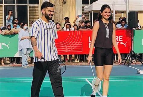 Virat Kohli And Anushka Sharma Surprised Bengaluru Fans On Monday With A Badminton Match