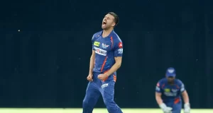 Mark Wood picks 5 wicket haul against DC in IPL 2023