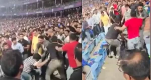 Massive Fight Between Fans