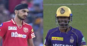 Arshdeep Singh stare look to dismiss Anuku Roy