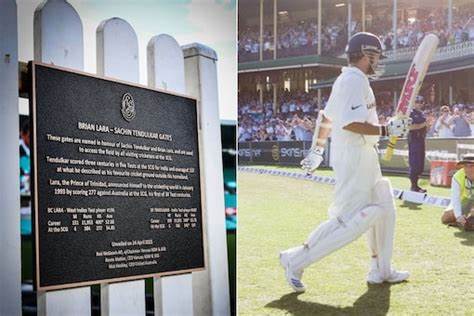 The Brian Lara And Sachin Tendulkar Gate At The Sydney Cricket Ground Is Named In Their Honour
