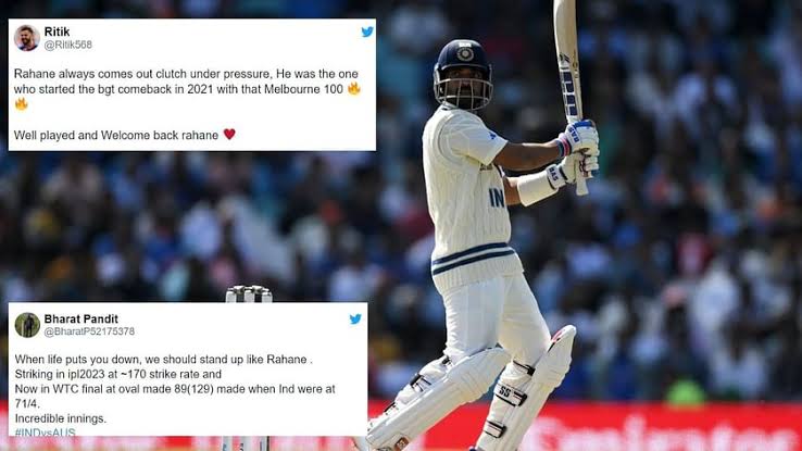 “When Life Puts You Down, Stand Up Like Rahane” – Ajinkya Rahane Receives Accolades From The Fans For His Stunning Knock