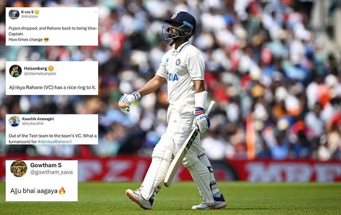 “Proper Definition Of A Comeback” – Fans React To Ajinkya Rahane’s Selection As India’s Vice-Captain For The West Indies Test Series