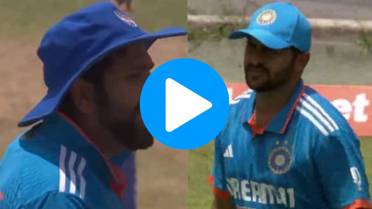 WI vs IND: [WATCH] Rohit Sharma Shows No Mercy To Shardul Thakur For His Lazy Fielding