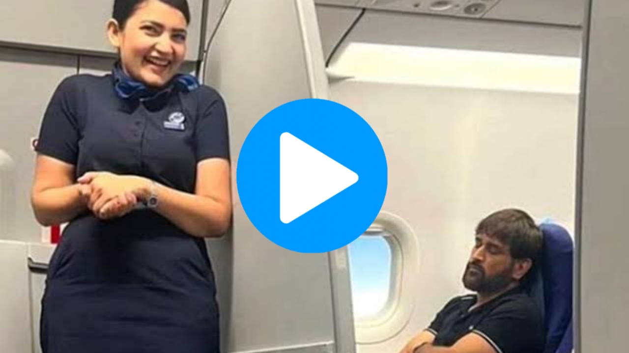 [WATCH]: Air Hostess Records Former India Captain Sleeping On The Flight