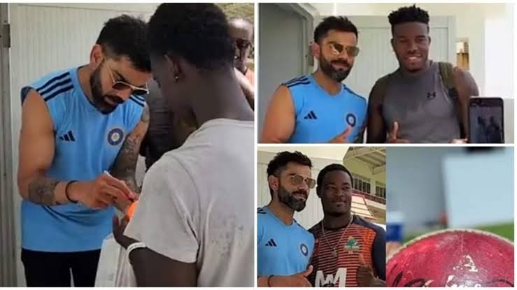 WATCH: Virat Kohli Meets With Budding Cricketers In West Indies