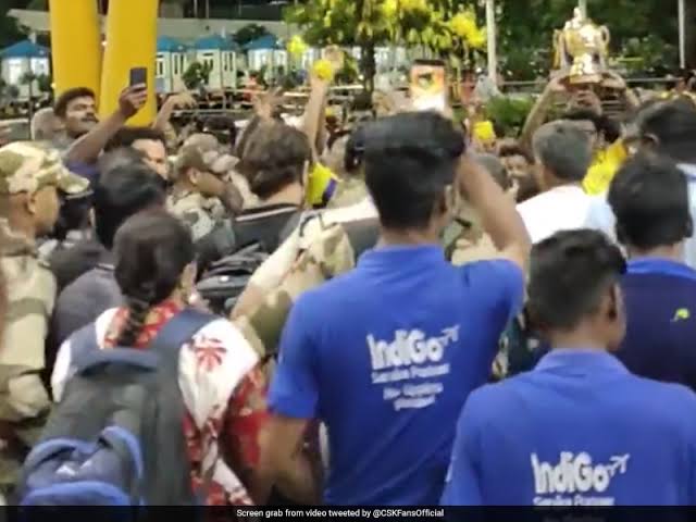 Watch: Group Showers Blossoms As MS Dhoni Arrives At Chennai For LGM’s Trailer Send Off