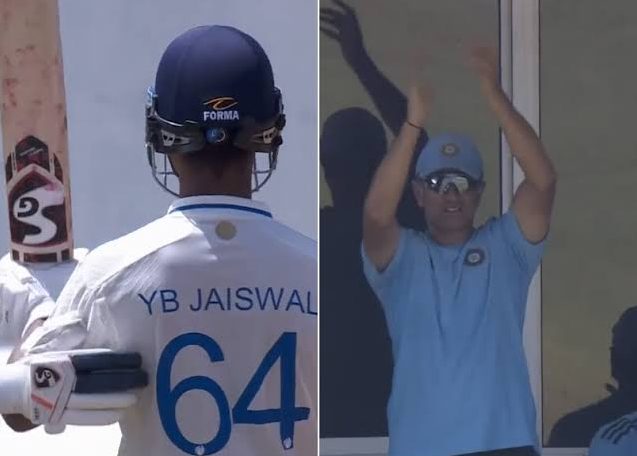 WI vs IND: [WATCH] Rahul Dravid Gives A Standing Ovation To Yashasvi Jaiswal For His Outstanding Knock