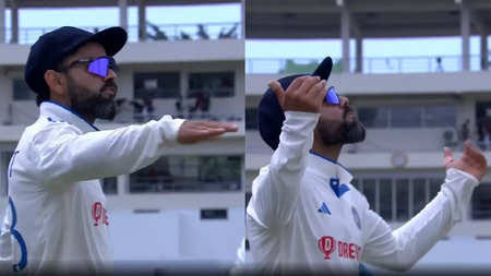 WI vs IND: Virat Kohli Displays His Dance Moves While Fielding On Day 3 Of The 1st Test