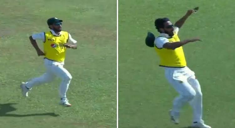WATCH: Hasan Ali’s Funny Sprint During The SL vs PAK Test Match Goes Viral