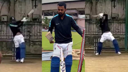 WATCH: KL Rahul Showcases His Skills With Big Shots In Net
