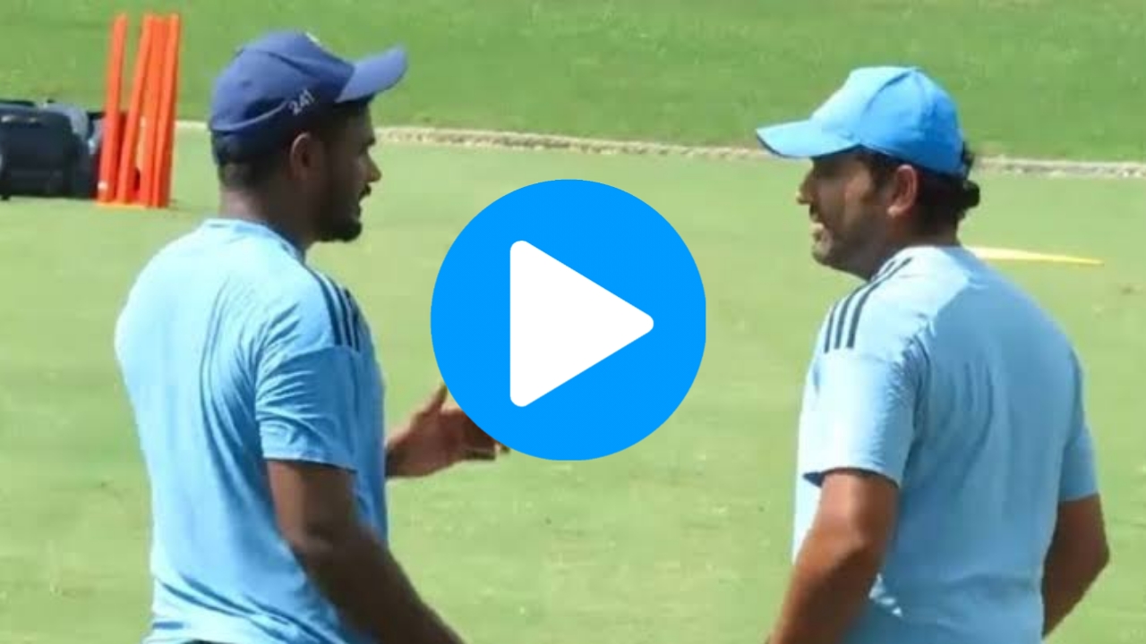 WI vs IND: [WATCH] India Captain Chats Animatedly With Sanju Samson During The Match Against The West Indies