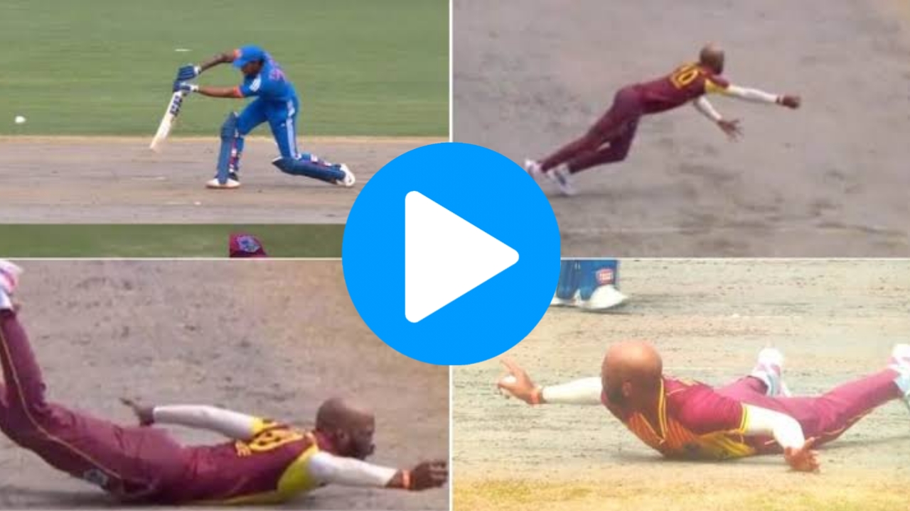 WI vs IND: [WATCH] Roston Chase Pulls Off A One-Handed Stunner To Dismiss Star India Batter