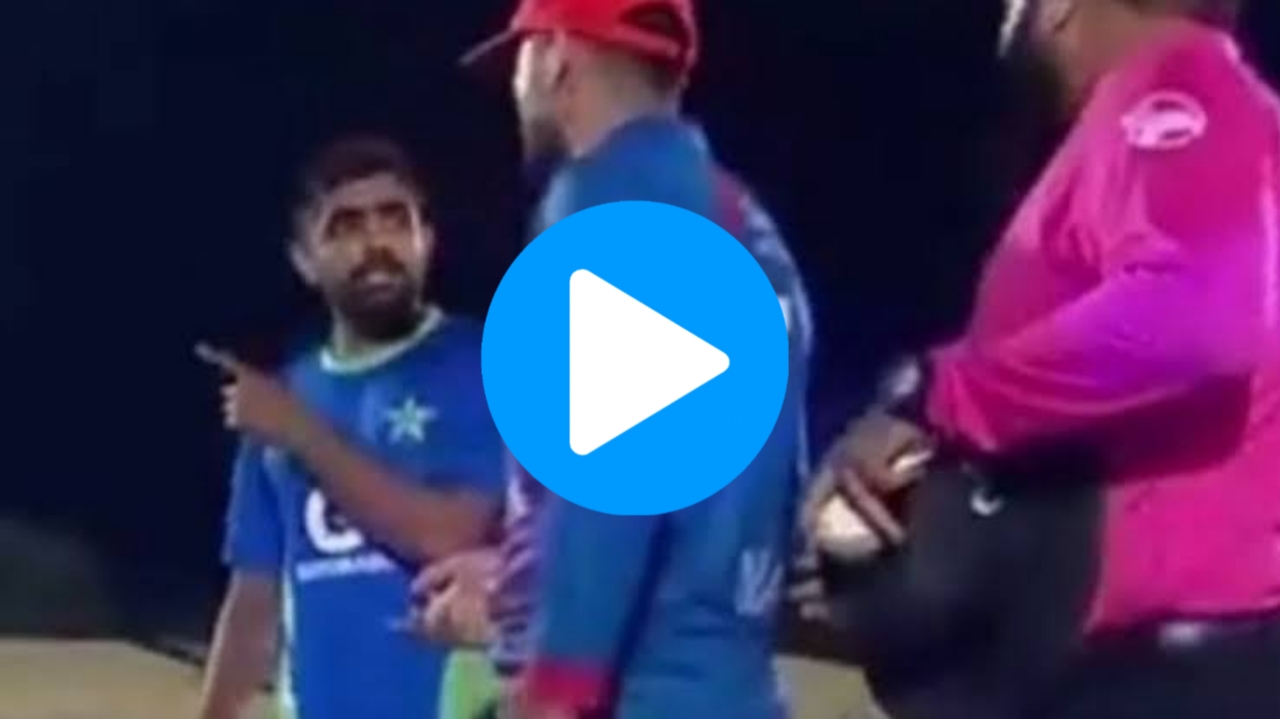 PAK vs AFG: [WATCH] Babar Azam Gestures Angrily At Nabi While Shaking Hands After The Match