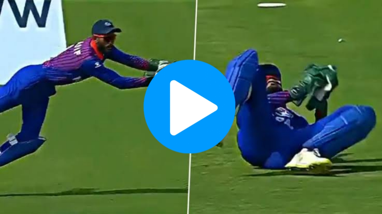 Asia Cup 2023: PAK vs NEP – [WATCH] Aasif Sheikh Grabs A Superb Diving Catch To Dismiss Fakhar Zaman