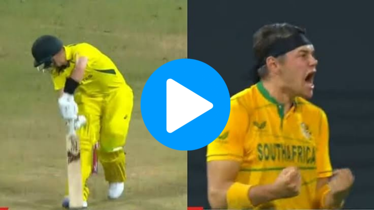 SA vs AUS: [WATCH] Gerald Coetzee Bowls A Brilliant Dipping Yorker To Dismiss Josh Inglis In The 1st T20I