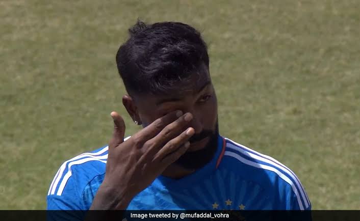 Viral Picture Shows Hardik Pandya Getting Emotional During National Anthem In 1st T20I Against West Indies