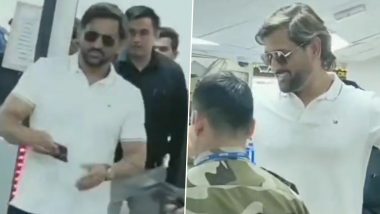 [WATCH] MS Dhoni’s Heartwarming Moment At Airport Goes Viral