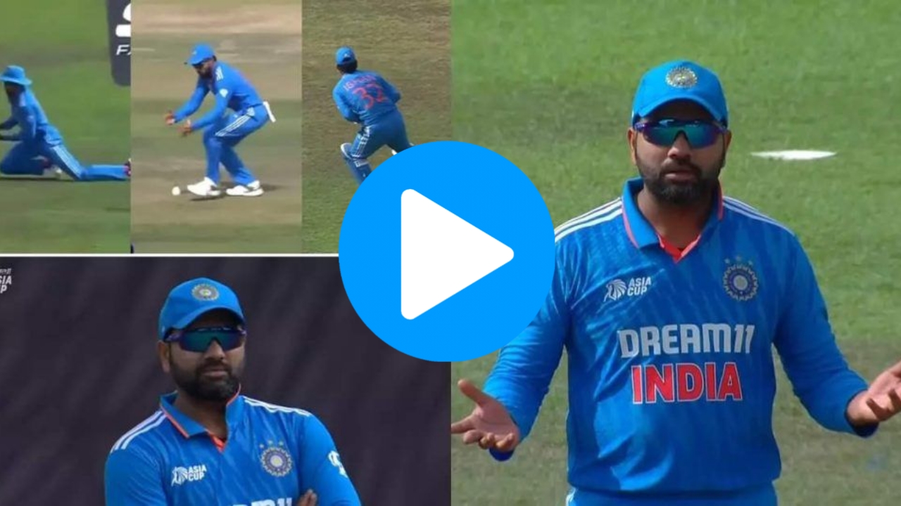 Asia Cup 2023: [WATCH] Rohit Sharma Angrily Watches Hardik, Kishan, And Gill’s Sloppy Fielding