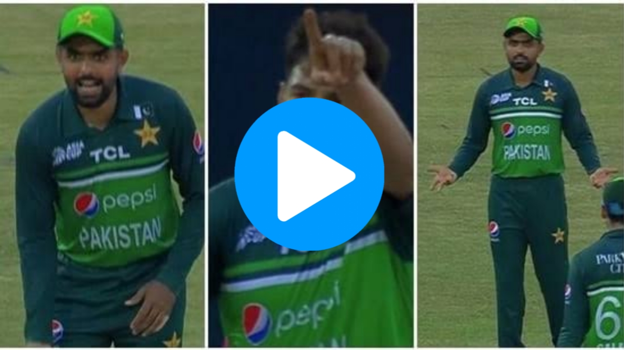 Asia Cup 2023: [WATCH] Babar Azam Scolds Haris Rauf For DRS Request; Rizwan’s Reaction Goes Viral