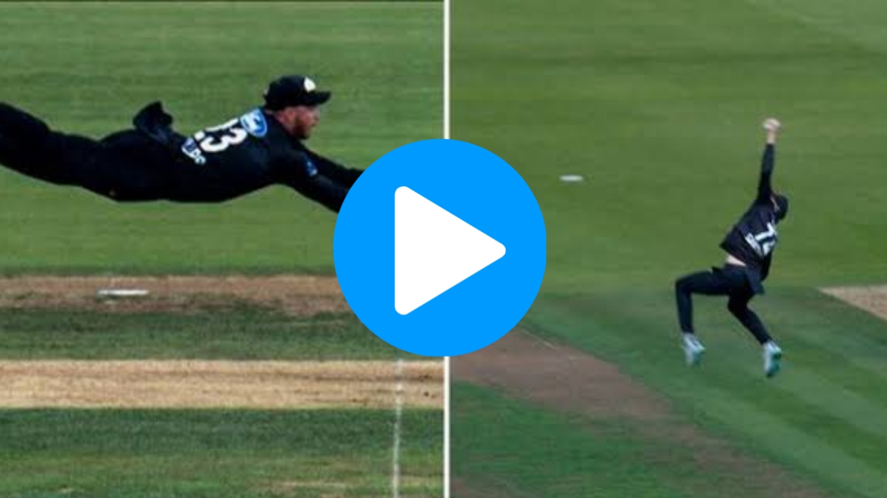 ENG vs NZ: [WATCH] Glenn Phillips Takes A Spectacular Catch To Dismiss Moeen Ali