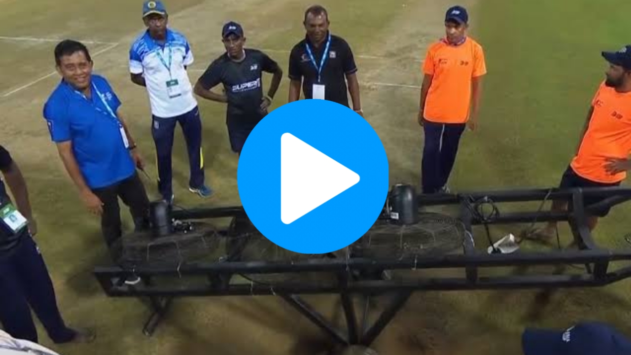 Asia Cup 2023: [WATCH] Ground Staff Use Electric Fans To Dry The Outfield In The India v. Pakistan Match