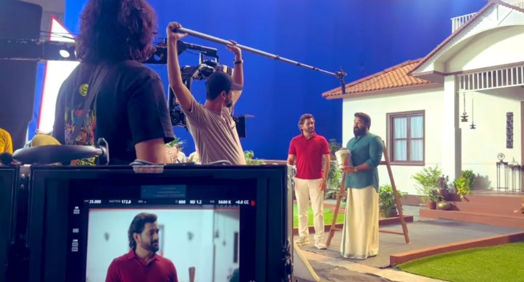 “Two Legends In One Frame”: MS Dhoni Teams Up With Superstar Mohanlal For An Advertisement Shoot