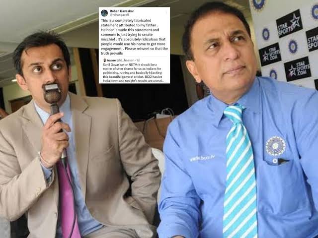 “Absolutely Ridiculous That People Would Use His Name” – Rohan Gavaskar Exposes A Fake Statement Linked To His Father, Sunil Gavaskar