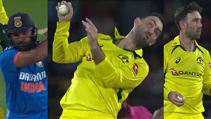 [WATCH]: Glenn Maxwell Amazes Himself With A One-Handed Catch To Dismiss Rohit Sharma In The 3rd ODI Between IND And AUS