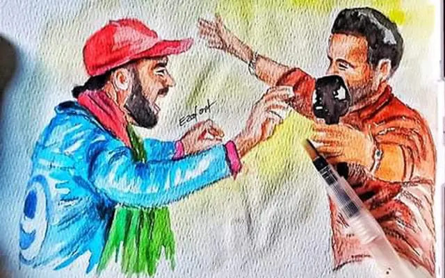 ICC Cricket World Cup 2023: Irfan Pathan Delighted By Stunning Afghan Fan Artwork with Rashid Khan