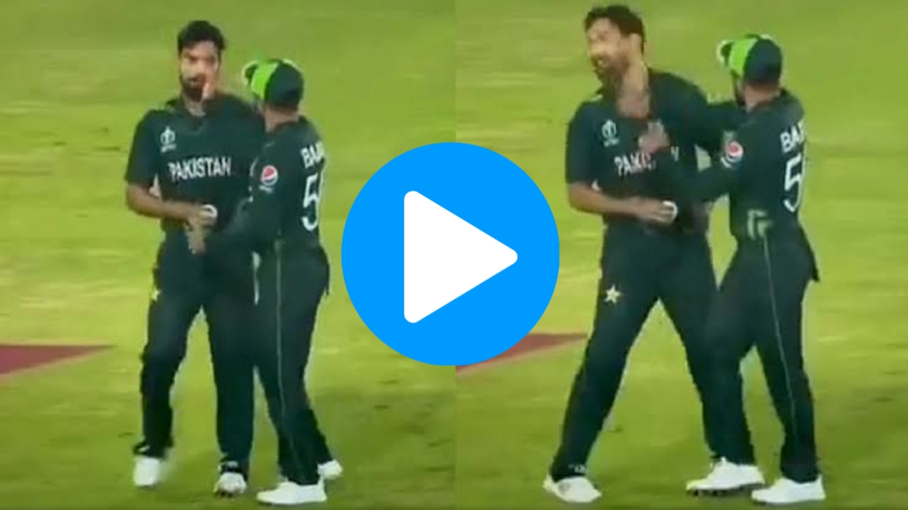 ICC Cricket World Cup 2023: [WATCH] Babar Azam Playfully Slaps Haris Rauf In The Clash Against Netherlands