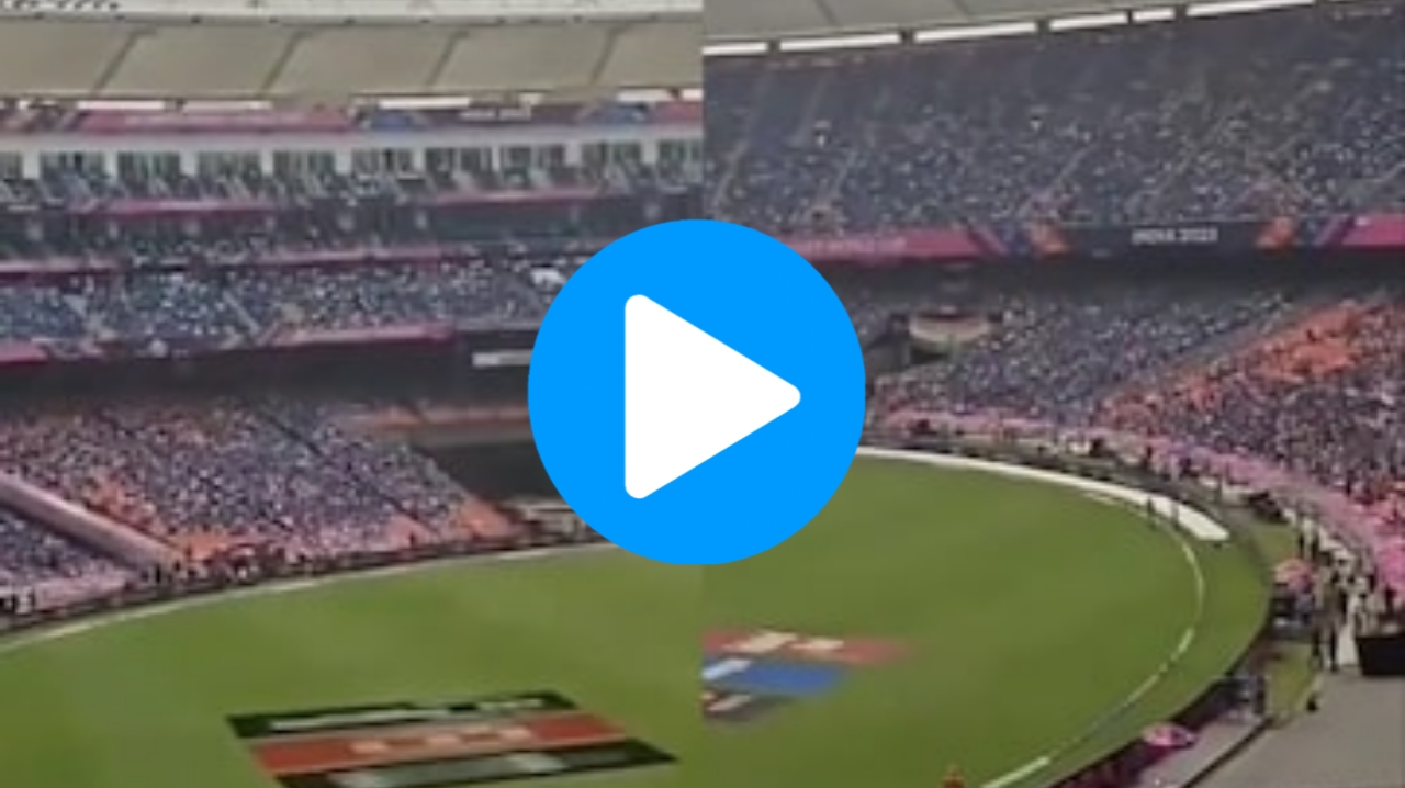 ICC Cricket World Cup 2023: [WATCH]- Almost 100,000 Individuals Sing ‘Vande Mataram’ At Narendra Modi Stadium After IND vs PAK Match