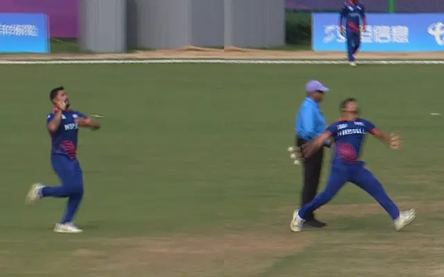 Asian Games: [WATCH] Nepal Bowler Surprises Yashasvi Jaiswal With A Clever Delivery From The Umpire’s Position, Leaving Him Puzzled